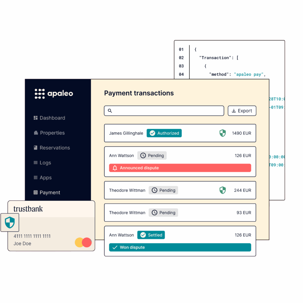 Image montrant la plateforme Apaleo